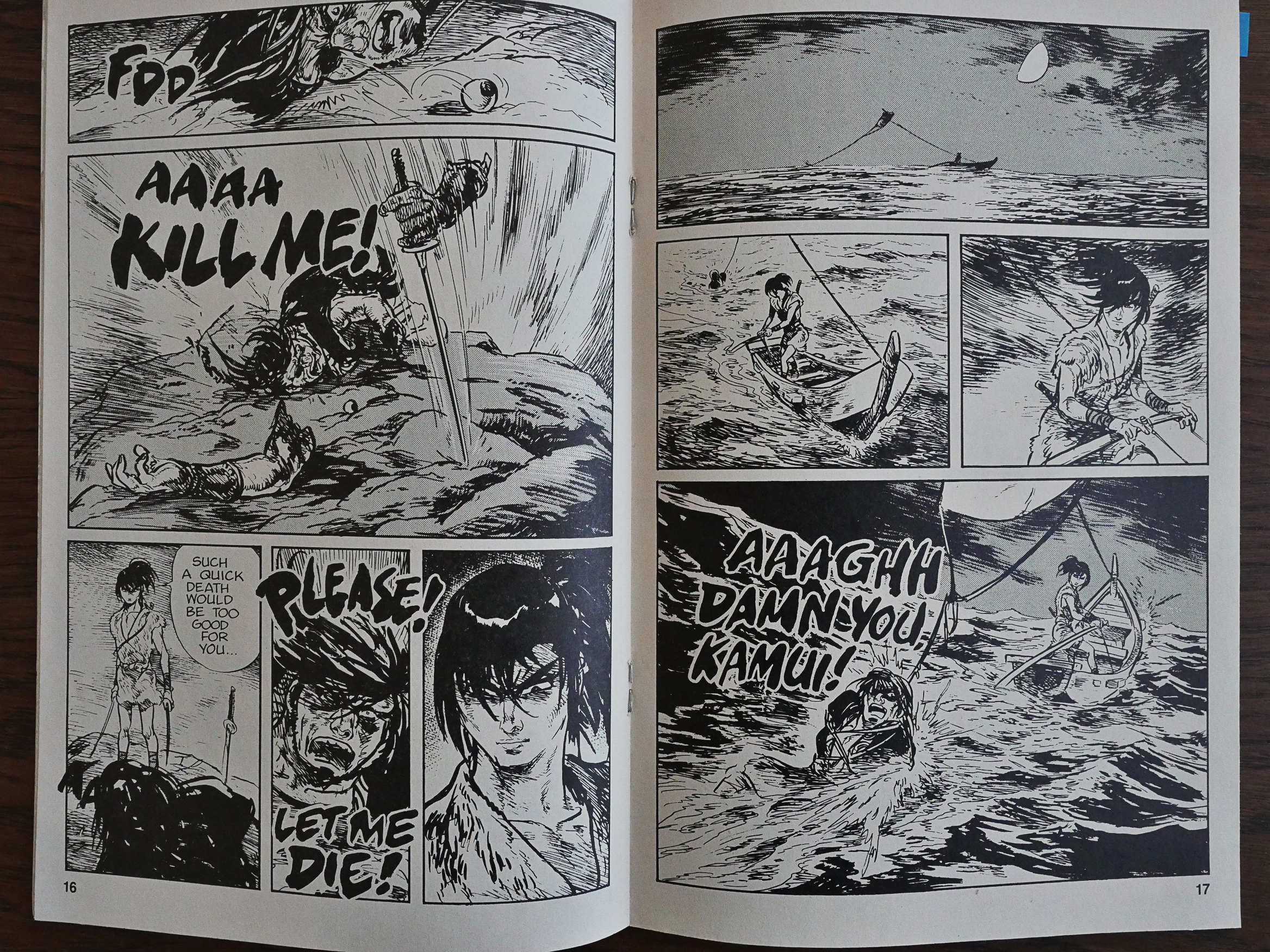 Anime and Manga Comics Kamui #16 Eclipse Comics Sanpei Shirato